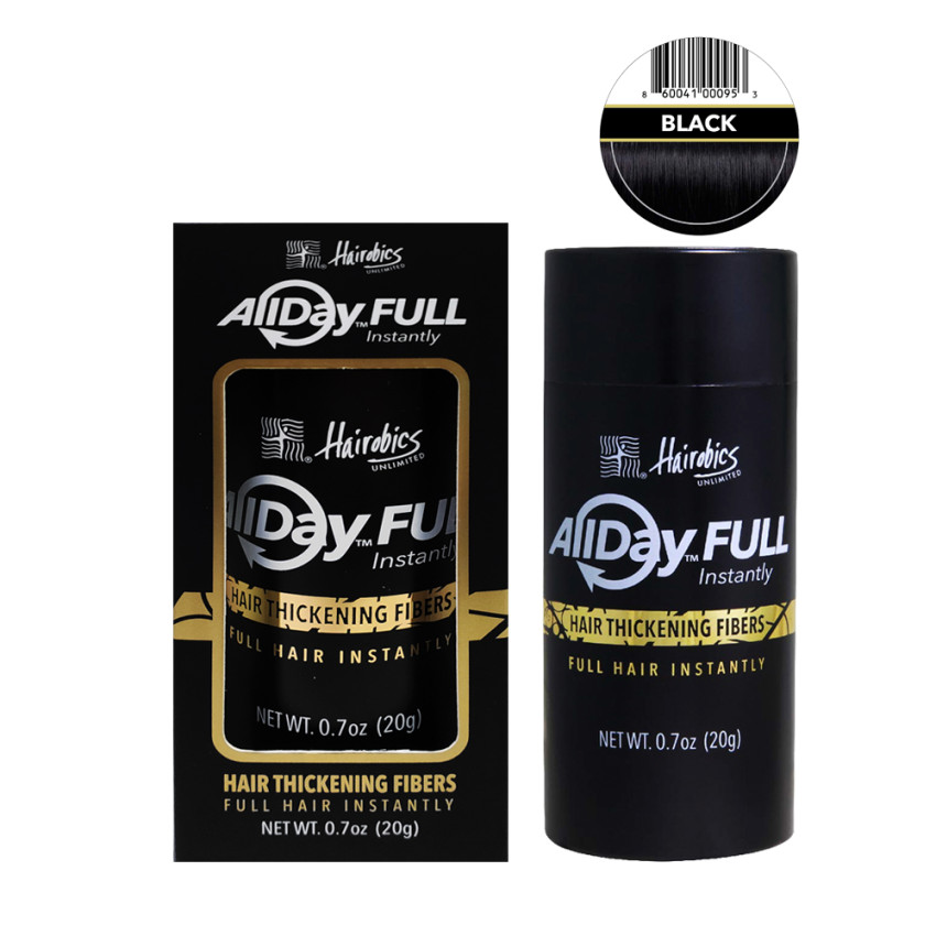 All Day Full Instantly Hair Thickening Fibers Black / Black - 0.7oz (20g) All Day Full Instantly Hair Thickening Fibers Black / Black - 0.7oz (20g)